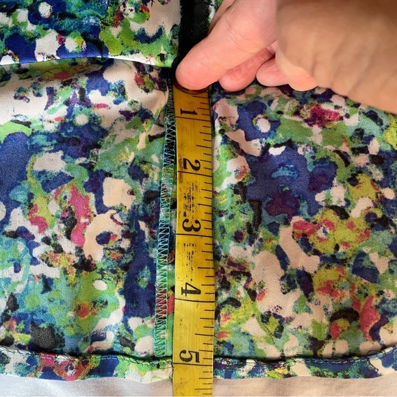 Ann Taylor Abstract Flower Print A-Line Dress - Picture 10 of 12